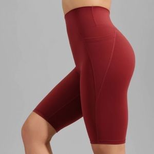 Rosa Pocket Bike Short Vineyard Dark Red • BuffBunny